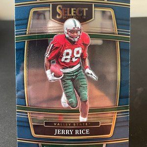 2022 Jerry Rice Blue Panini Select Draft Picks Card #53